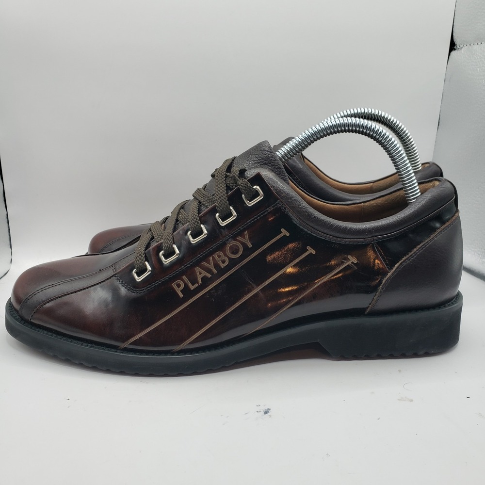 Mens Size 8 - Playboy  Leather 255 Lace-up  Burgundy Dress Shoes